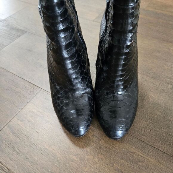 Gucci Python black boots high heel 39.5 - Picture 5 of 13